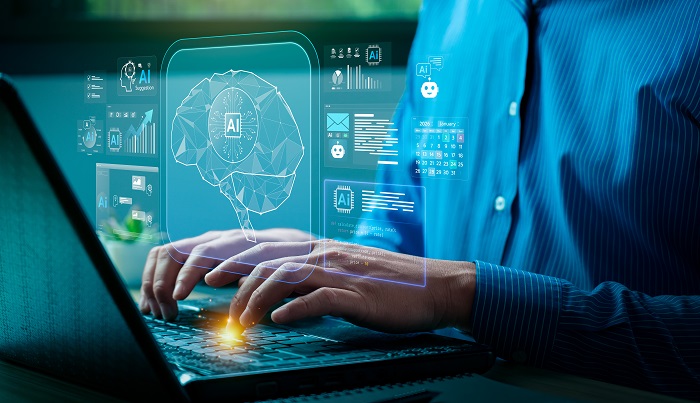 Technician running an AI-Website Readiness Audit for Business