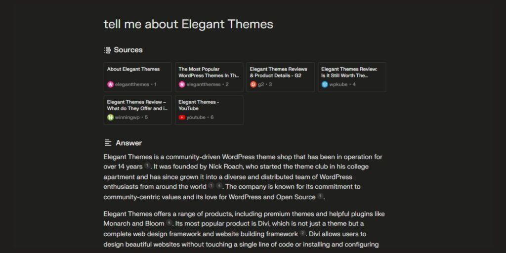 Perplexity Giving Accurate Information